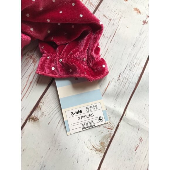 Cat & Jack Infant Red Polka Dot Print 2 Piece Set Size 3-6 Months NWT - Picture 11 of 11